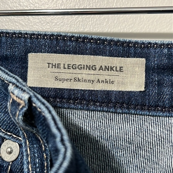 AG Jean The Legging Ankle Super Skinny Destroyed Faded Medium Wash - Picture 11 of 12